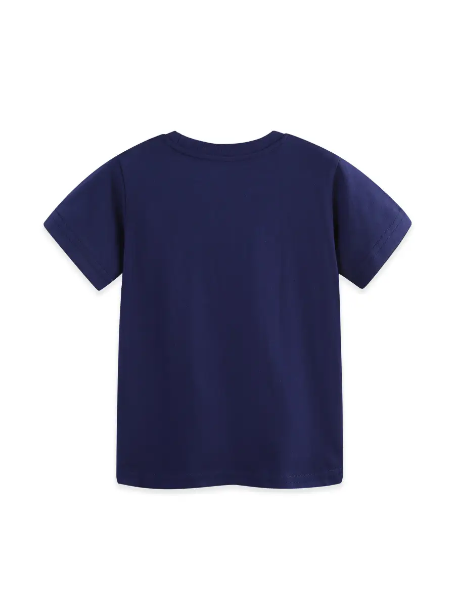Kids Playtime Tennis T-Shirt Navy Cotton Summer Wear