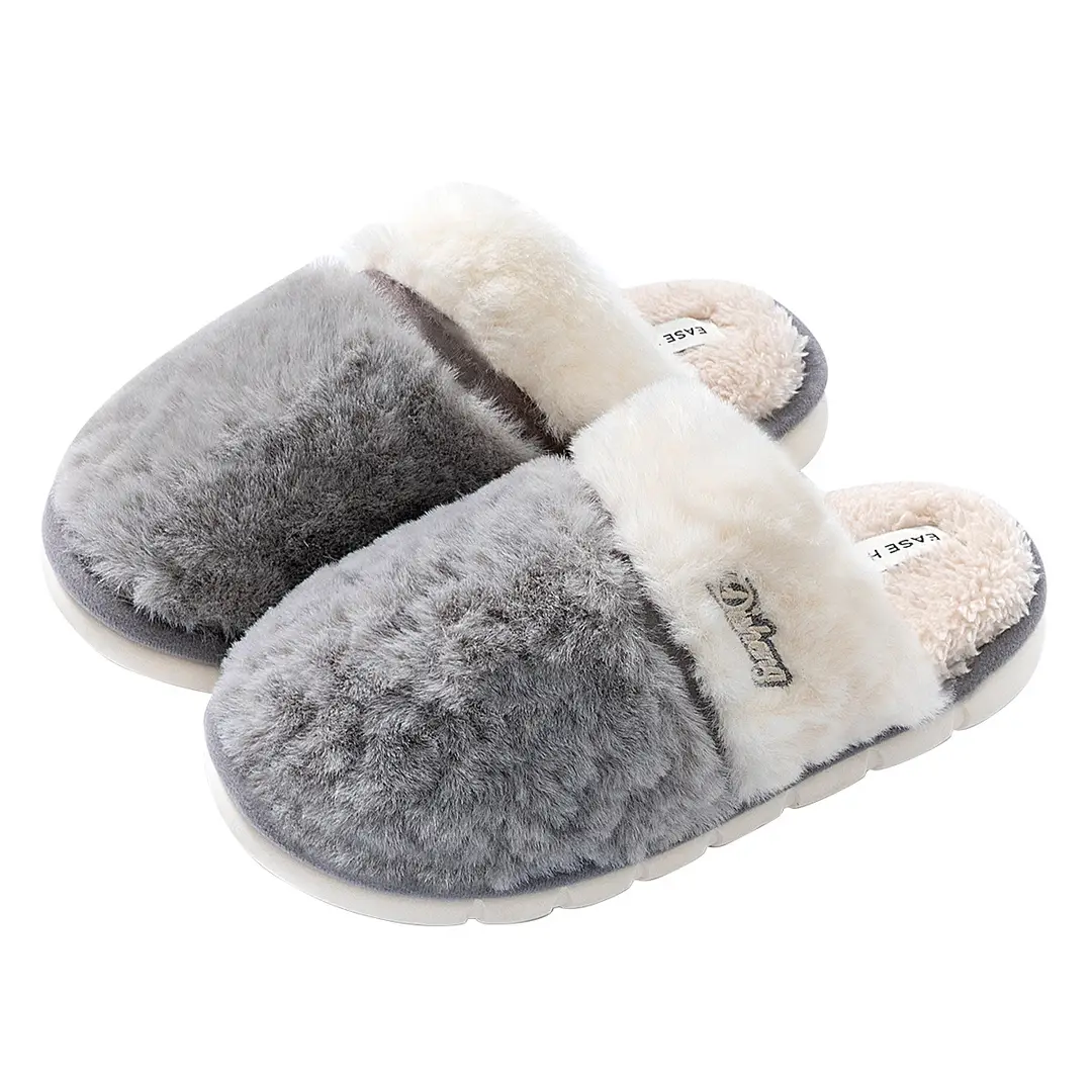 Cotton Slippers for Women Winter 2025 New Warm Fleece-Lined Thickeneded Home Slippers for Couples Indoor Floor Mops for Men - Image 13