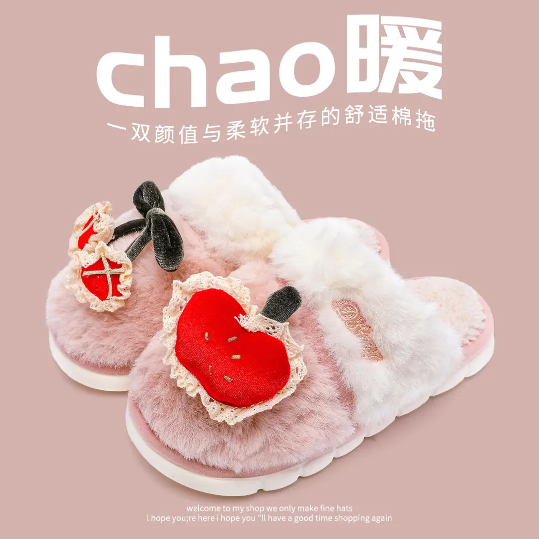 Cotton Slippers for Women Winter 2025 New Warm Fleece-Lined Thickeneded Home Slippers for Couples Indoor Floor Mops for Men - Image 5