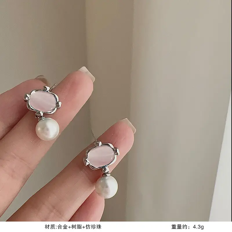 S925 Silver Pearl DOV Earrings for Women — feature 21