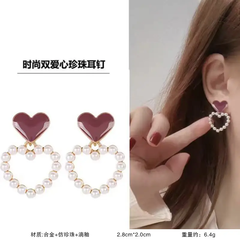 S925 Silver Pearl DOV Earrings for Women - Image 3