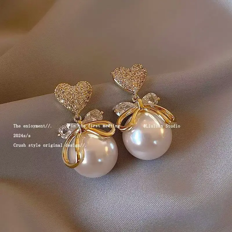 S925 Silver Pearl DOV Earrings for Women - Image 41
