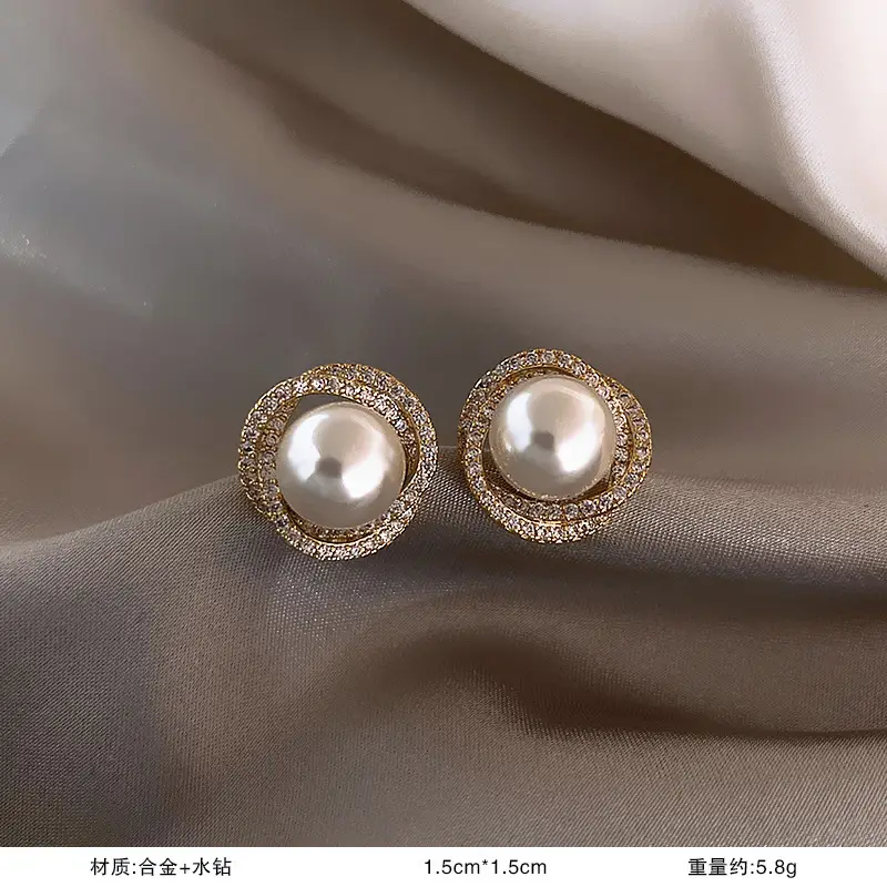 S925 Silver Pearl DOV Earrings for Women - Image 5