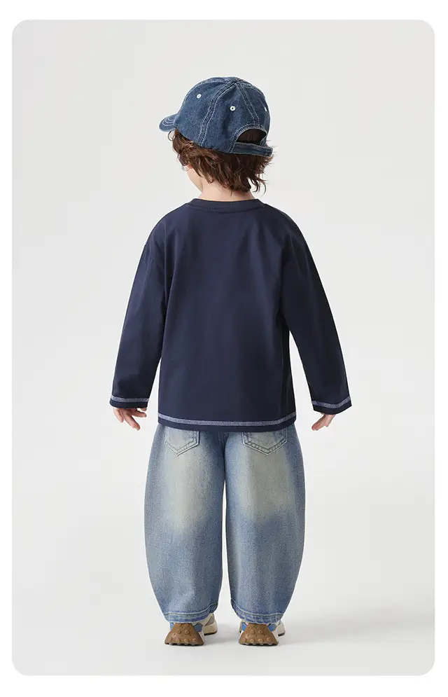 Boys Long Sleeve T-Shirt White Cotton Kids Spring Autumn Warm Base Layer — feature 23