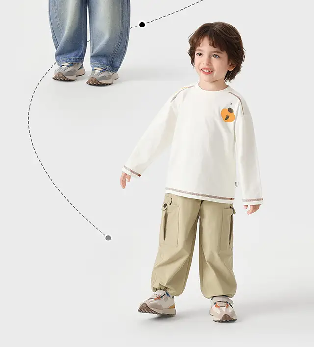 Boys Long Sleeve T-Shirt White Cotton Kids Spring Autumn Warm Base Layer — feature 7