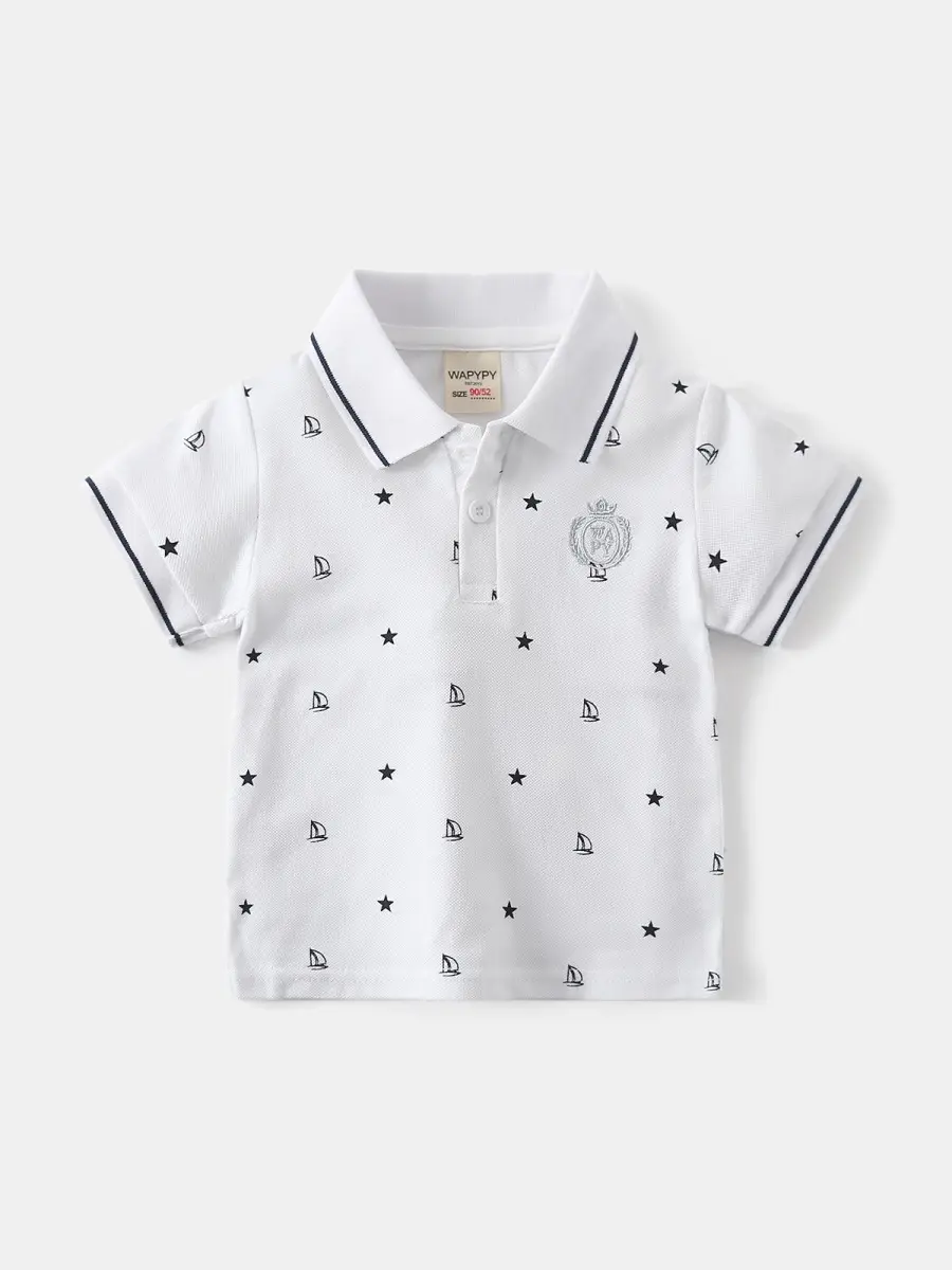 Children's 2-Piece Short Sleeve Polo T-Shirt Set - Image 6