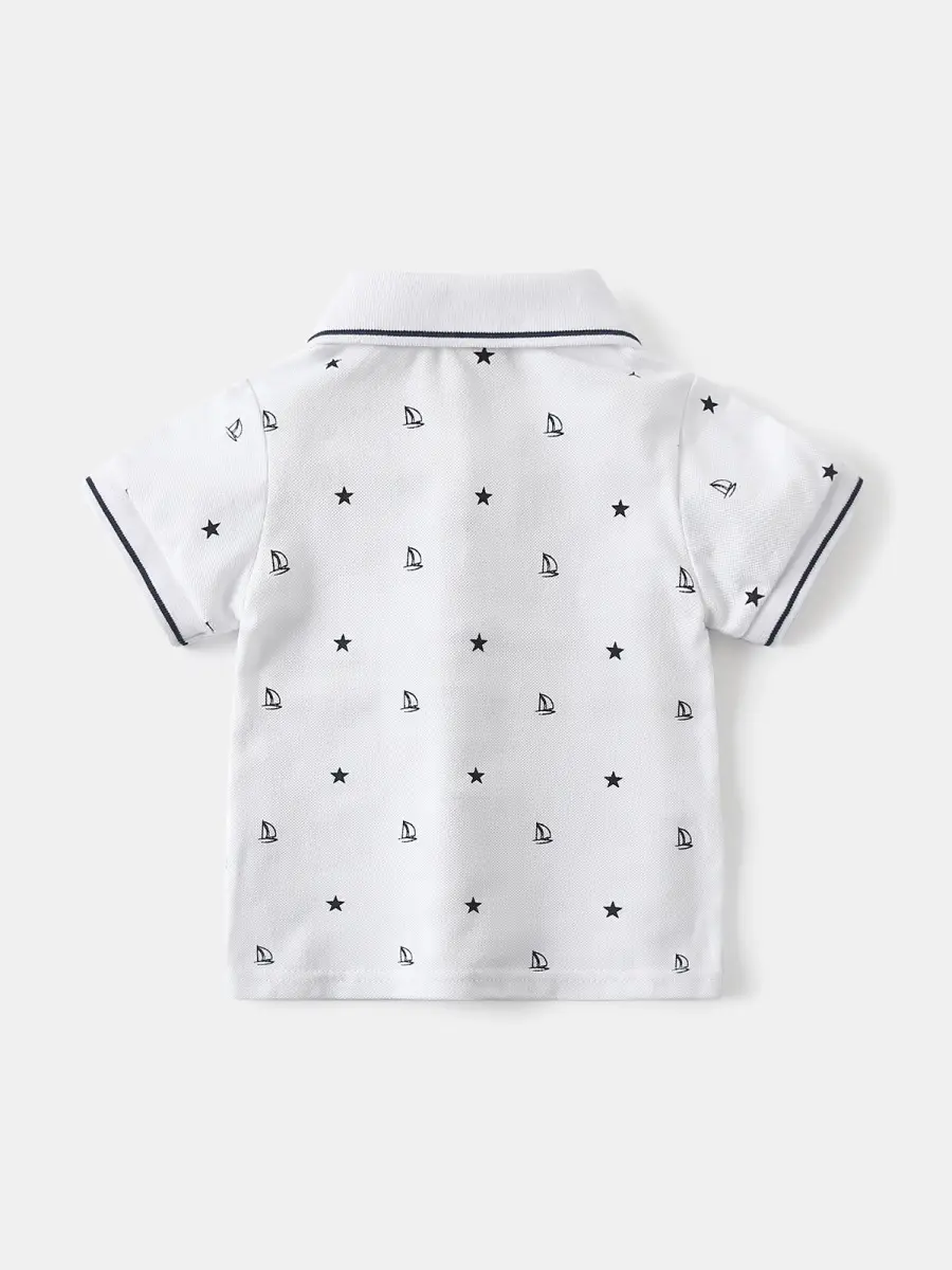 Children's 2-Piece Short Sleeve Polo T-Shirt Set - Image 7