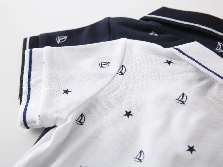 Children's 2-Piece Short Sleeve Polo T-Shirt Set — feature 12