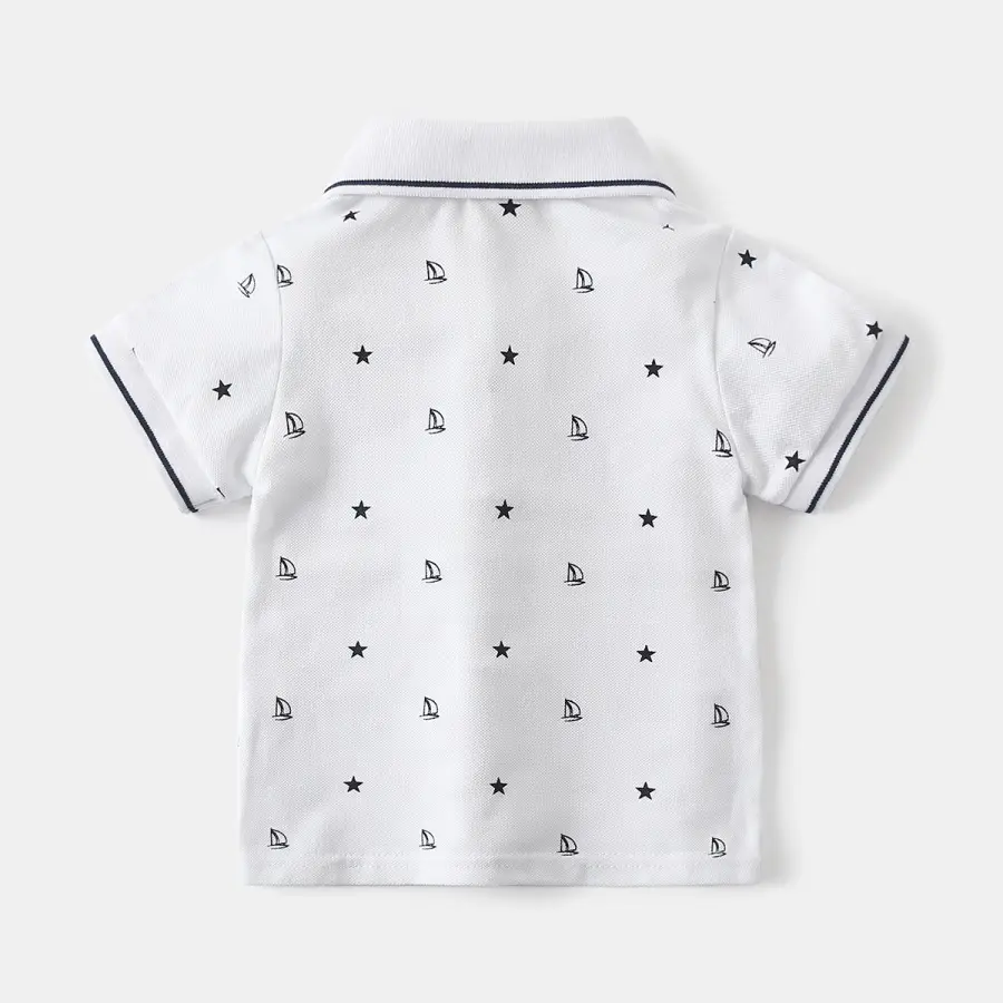 Children's 2-Piece Short Sleeve Polo T-Shirt Set — feature 6
