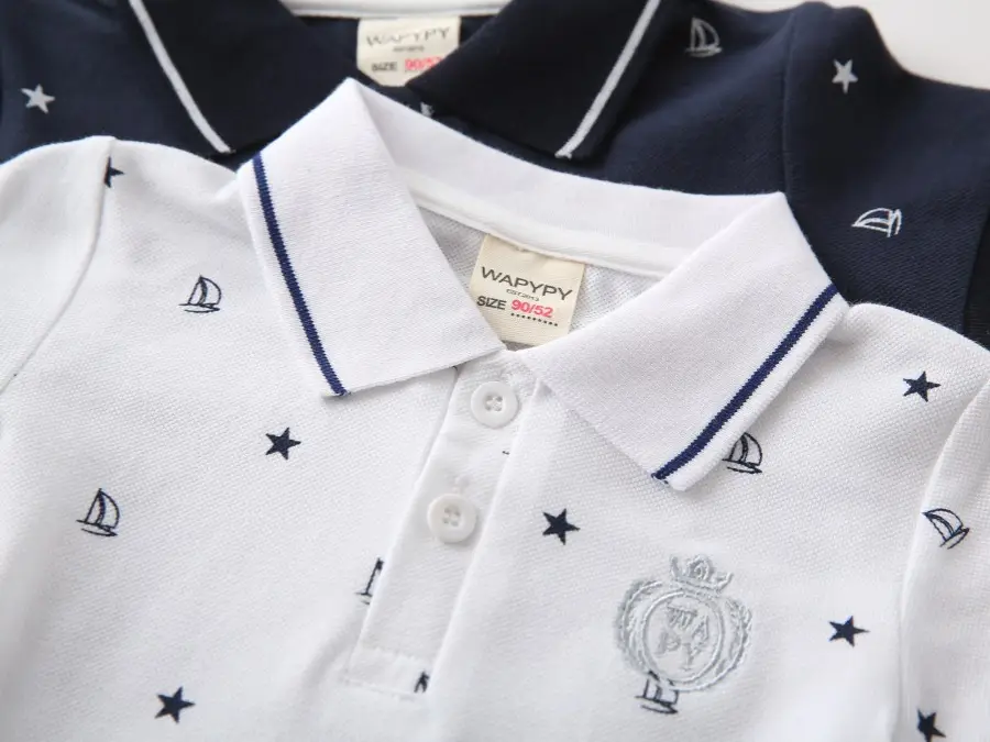 Children's 2-Piece Short Sleeve Polo T-Shirt Set — feature 7