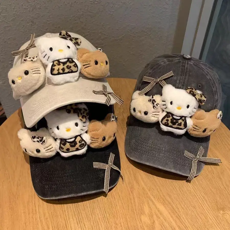 Hello Kitty Cartoon Cap for Women with Cute Accessories - Image 6