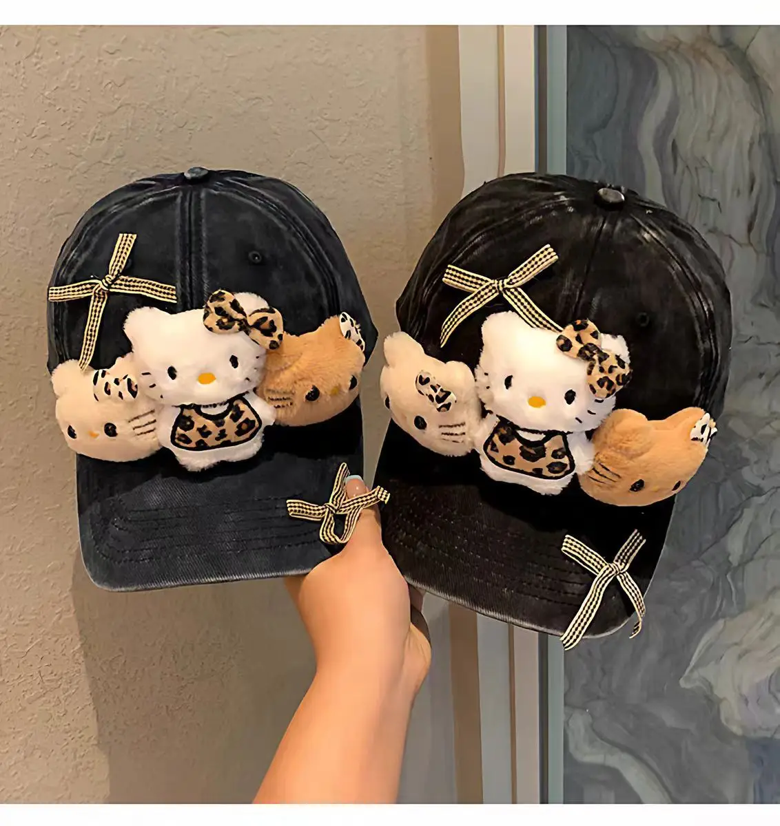 Hello Kitty Cartoon Cap for Women with Cute Accessories — feature 5