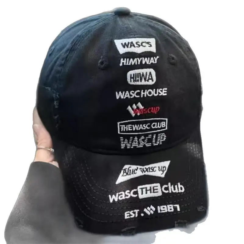 White Duckbill Cap with Holes for Men Women