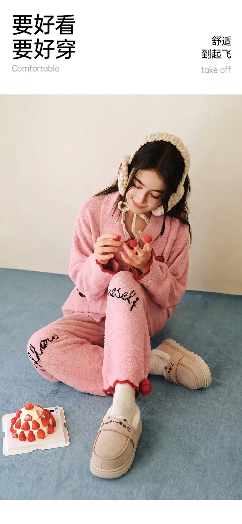 Korean-Style Cartoon Cotton Shoes for Women, Winter Outdoor Cotton Shoes, Non-Slip Thick-Soled Warm Heel-Covered Cotton Slippers for Women, Winter Wholesale — feature 35