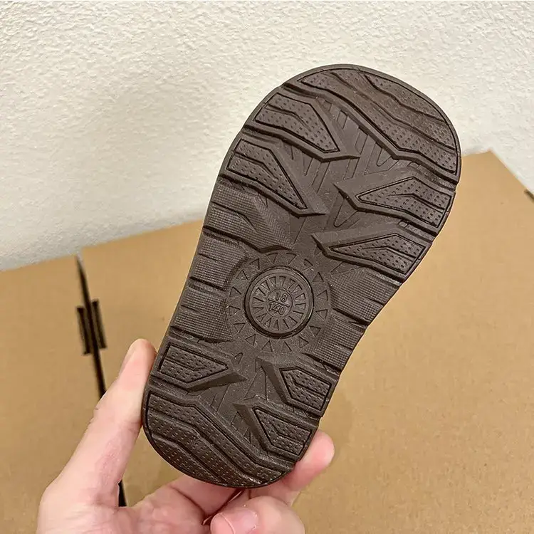 Winter Fleece Baby Boots for Girls Brown — feature 13