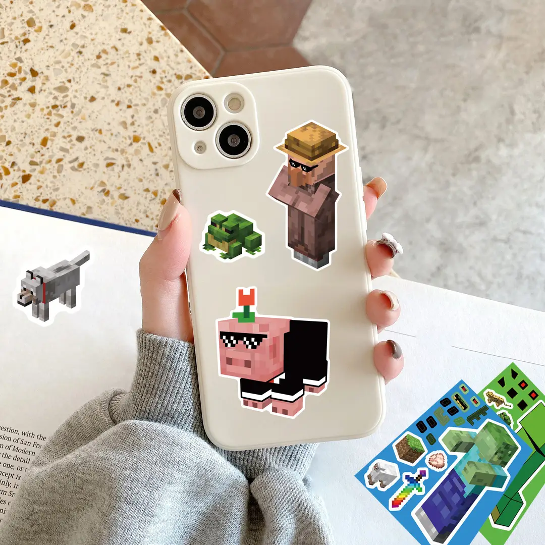 8 Pixel World Make a Face Puzzle Stickers for Kidsren, Educational Early Education DIY Party Decoration Waterproof Stickers — feature 5