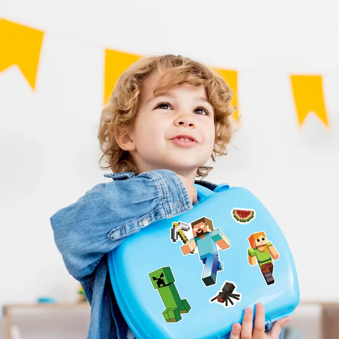 8 Pixel World Make a Face Puzzle Stickers for Kidsren, Educational Early Education DIY Party Decoration Waterproof Stickers — feature 8