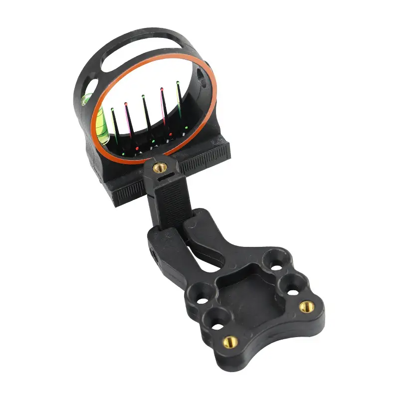 Five-Pin Sight for Compound Bow, Universal Sight for Pulley Bow, Four-Way Adjustable Independent Sight Pin, Adjustable Archery Accessories