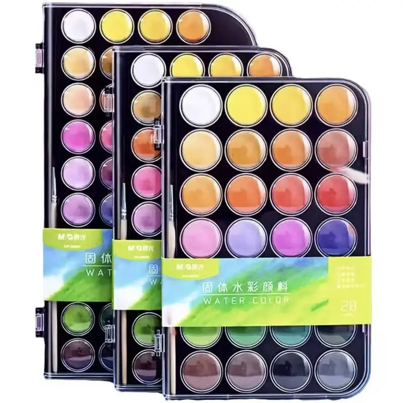 Morning Light Solid Watercolor Paints Watercolor Art Solid Painting Pigment Set for Beginners and Elementary School Students