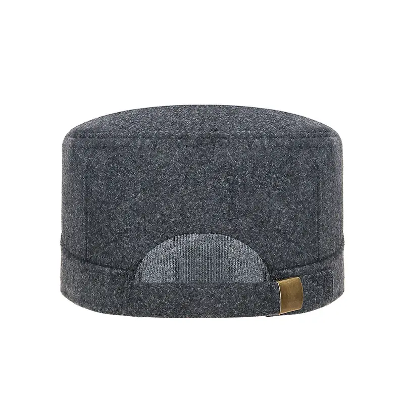 Men Wool Cap Grey Cold Proof Back Sealed - Image 6
