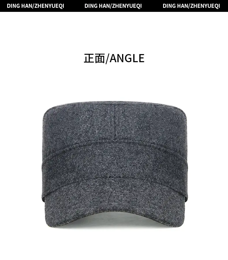Men Wool Cap Grey Cold Proof Back Sealed — feature 10