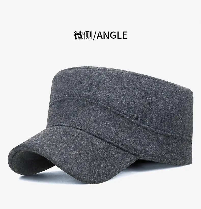 Men Wool Cap Grey Cold Proof Back Sealed — feature 11