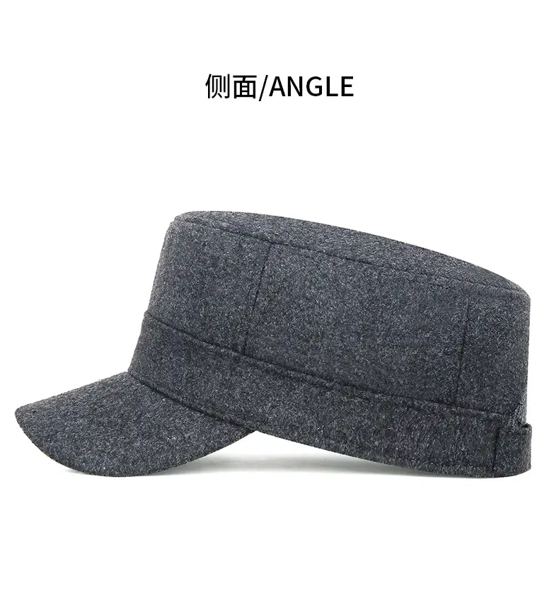 Men Wool Cap Grey Cold Proof Back Sealed — feature 12