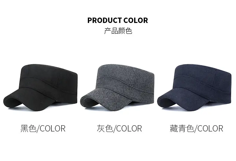 Men Wool Cap Grey Cold Proof Back Sealed — feature 4