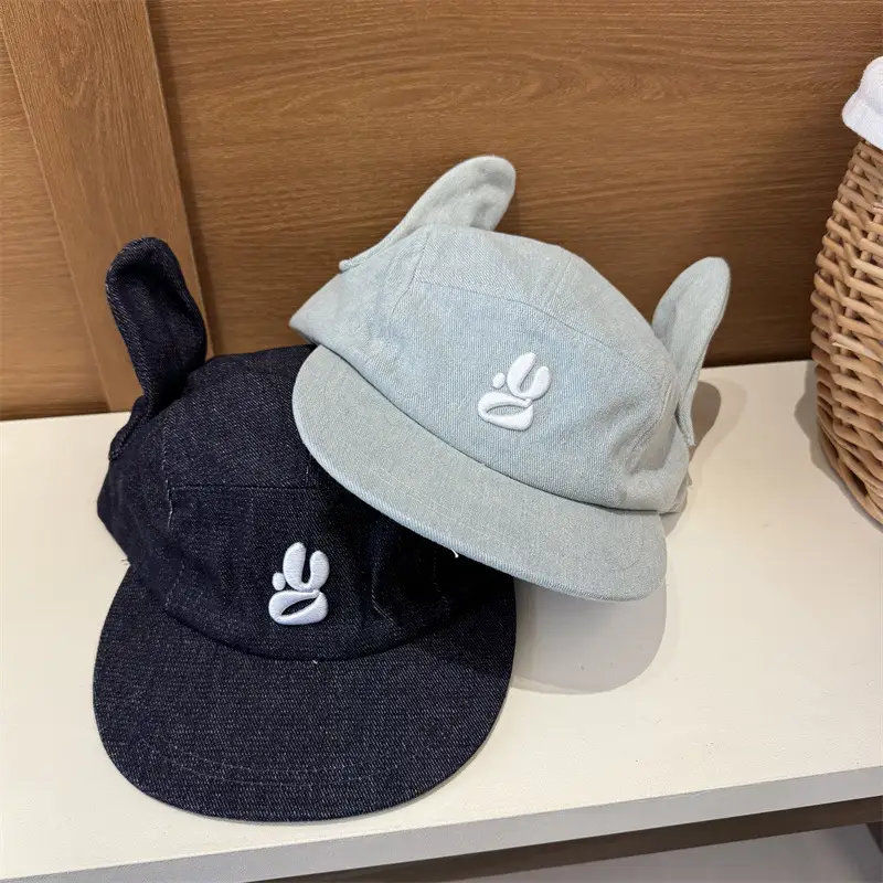 Korean Niche Duckbill Cap with Angel Wings & 3D Ears - Image 3