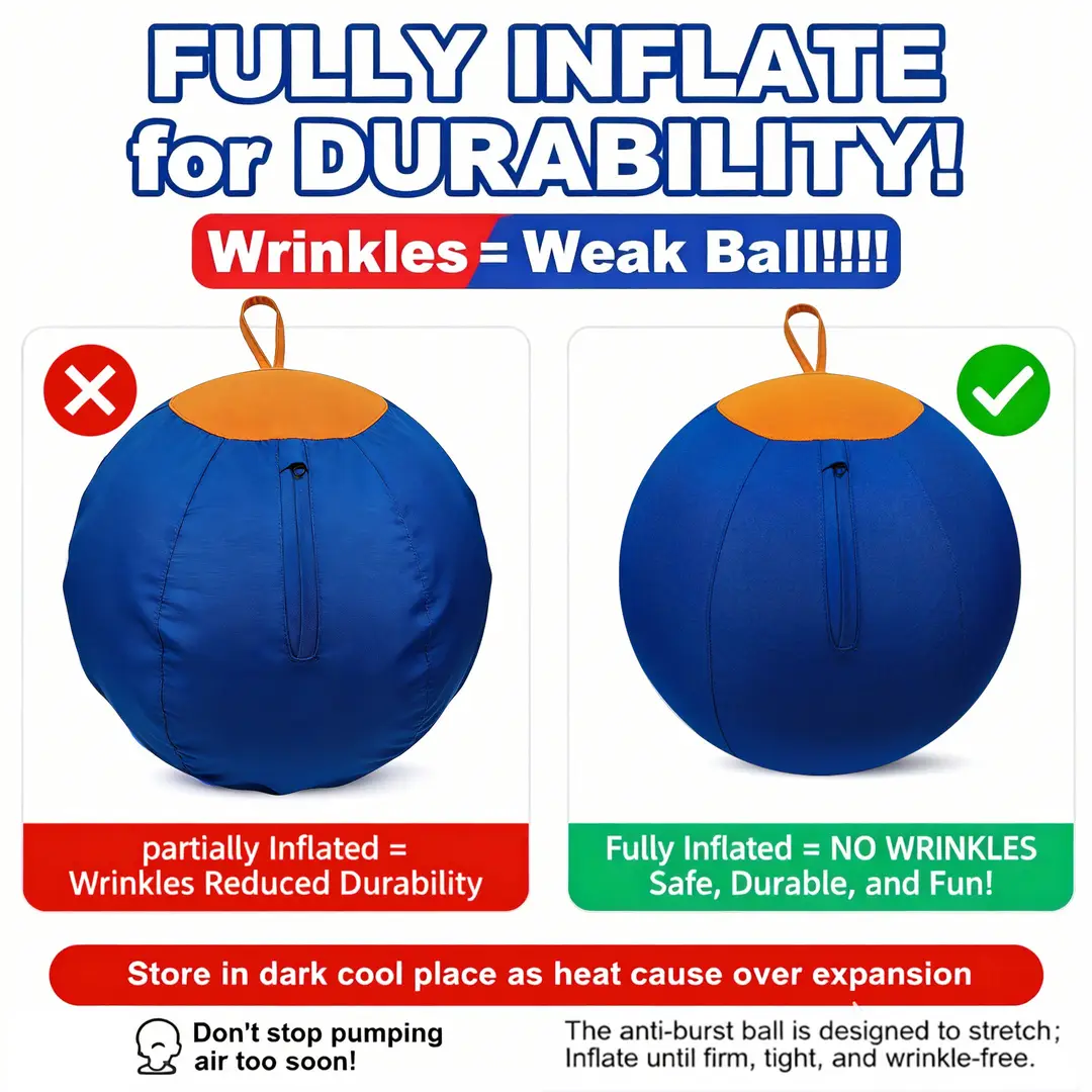 Large Dog Inflatable Chew Ball, Durable Pet Training Ball, Oxford Cloth Toy for Shiba Inu and Corgi Self-Entertainment — feature 6