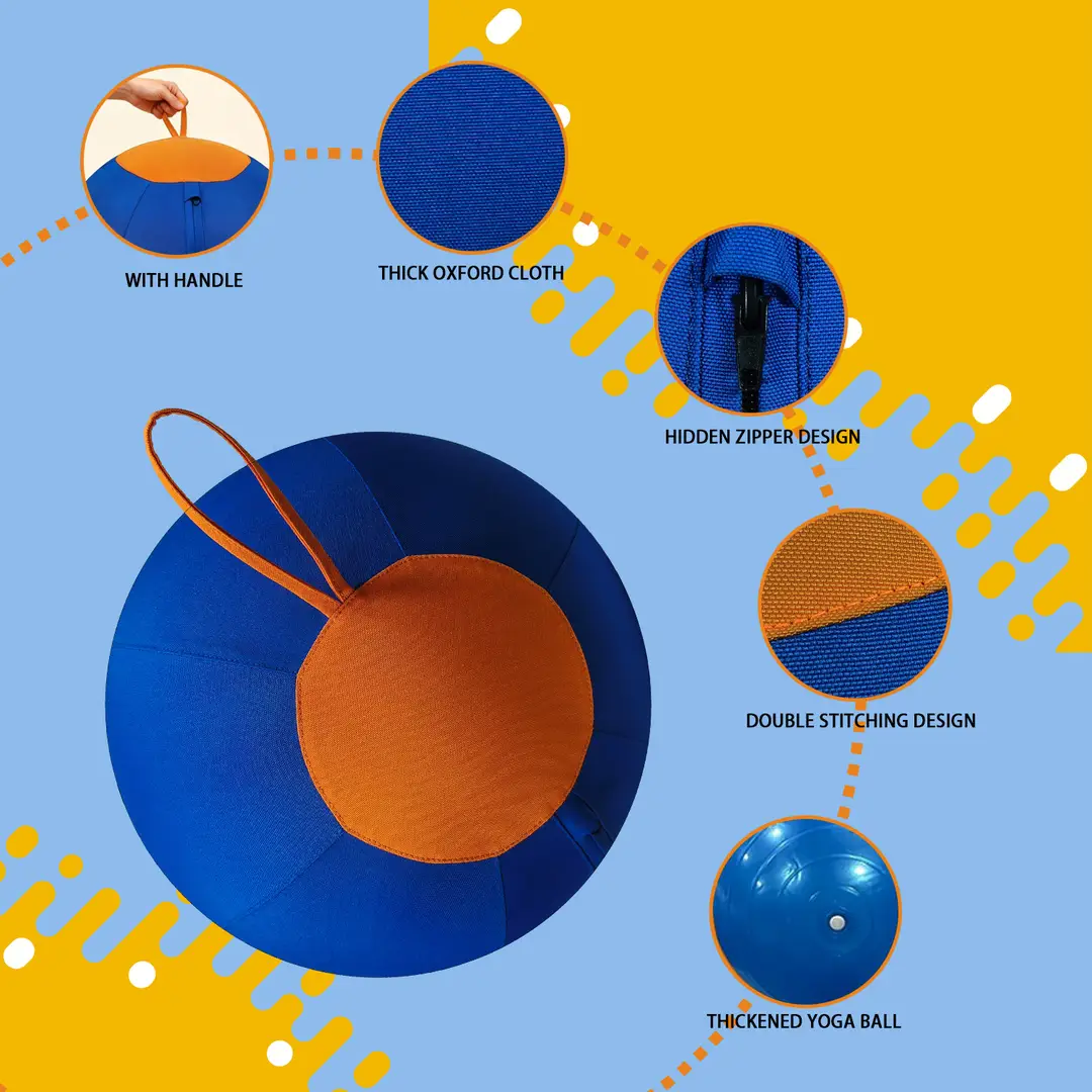 Large Dog Inflatable Chew Ball, Durable Pet Training Ball, Oxford Cloth Toy for Shiba Inu and Corgi Self-Entertainment — feature 7