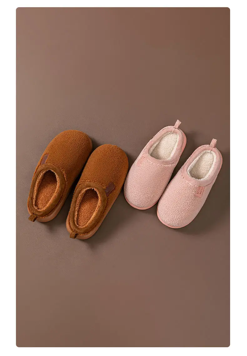 Plush Slippers 2026 Autumn and Winter New Style Home Cotton Slippers for Women, Comfortable Non-Slip Home Use Warm Fleece-Lined Men's Slippers — feature 16