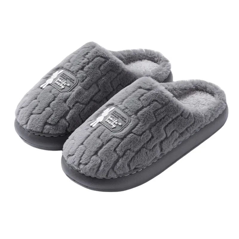 2025 Cotton Cartoon Slippers Women Winter Warm Pink - Image 10