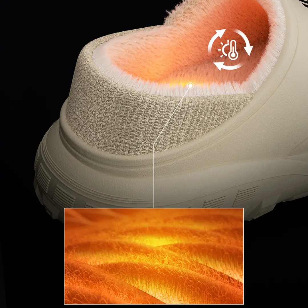 Furry Slippers for Women, Outdoor Wear, 2025 New Model, Indoor Home Use, Winter Trendy Thick-Soled Plush Shoes, Autumn and Winter Style — feature 14
