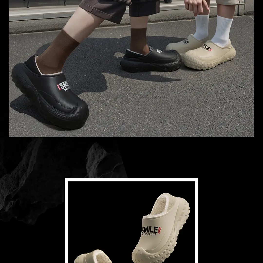 Furry Slippers for Women, Outdoor Wear, 2025 New Model, Indoor Home Use, Winter Trendy Thick-Soled Plush Shoes, Autumn and Winter Style — feature 17