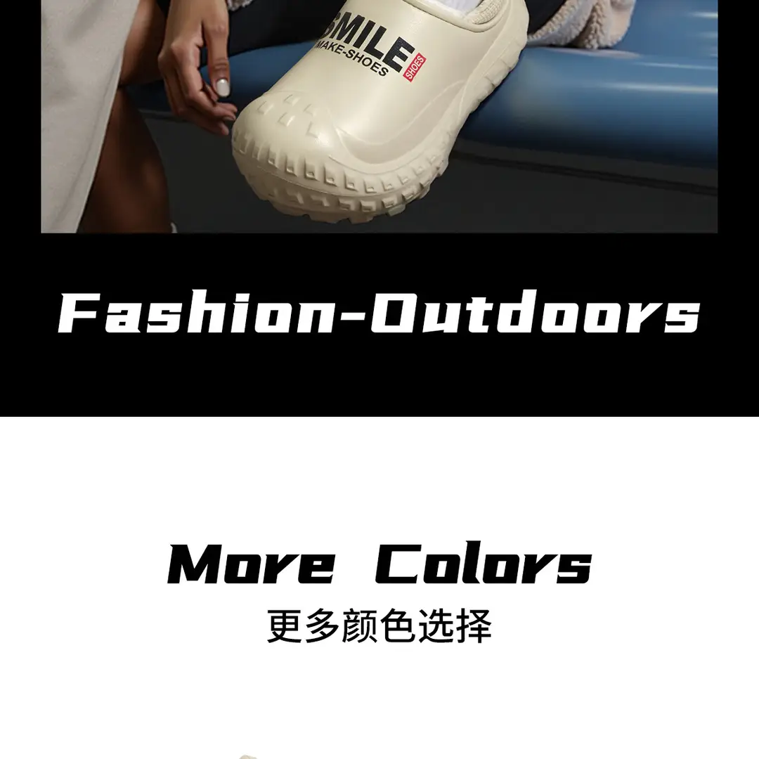 Furry Slippers for Women, Outdoor Wear, 2025 New Model, Indoor Home Use, Winter Trendy Thick-Soled Plush Shoes, Autumn and Winter Style — feature 23