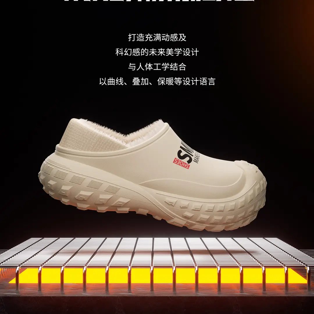 Furry Slippers for Women, Outdoor Wear, 2025 New Model, Indoor Home Use, Winter Trendy Thick-Soled Plush Shoes, Autumn and Winter Style — feature 9