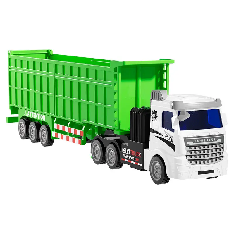 Children's Remote Control Semi-Trailer Toy Car Rc Electric Truck Simulation Transport Engineering Vehicle Charging Truck Remote Control Large Trailer