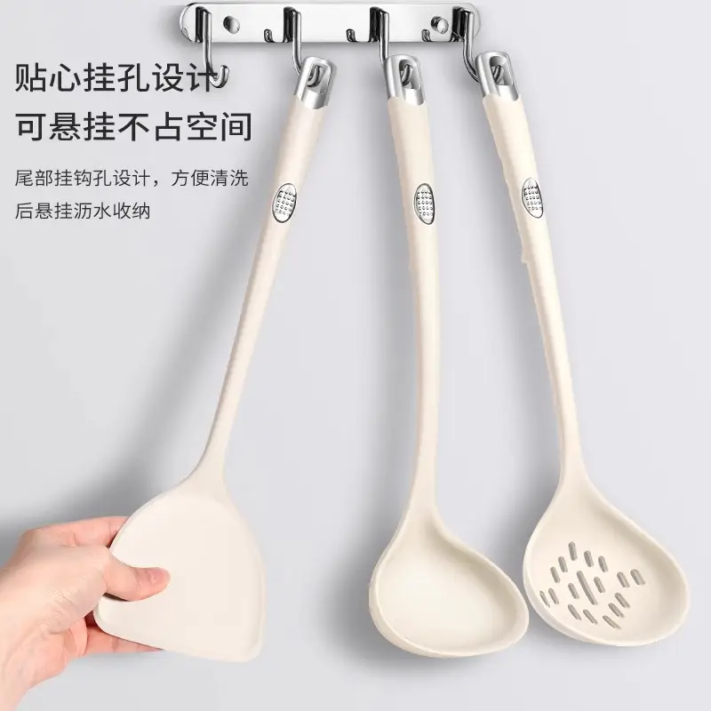 Silicone Spatula for Home Use, Non-Stick Cooking Spoon, Special Food-Grade High-Temperature Resistant Cooking Spatula, Kitchen Utensil Set