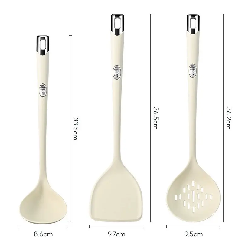 Silicone Spatula for Home Use, Non-Stick Cooking Spoon, Special Food-Grade High-Temperature Resistant Cooking Spatula, Kitchen Utensil Set