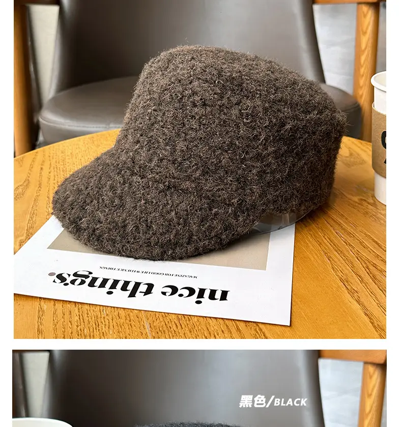 Winter Warm Korean Style Flat Cap for Women — feature 12