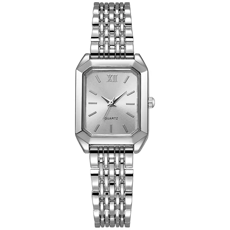 Simple and Versatile Square Quartz Watch, Exquisite Ins-Style Steel Band Fashion Quartz Watch, Fashionable Light Luxury Student Watch for Women — feature 10