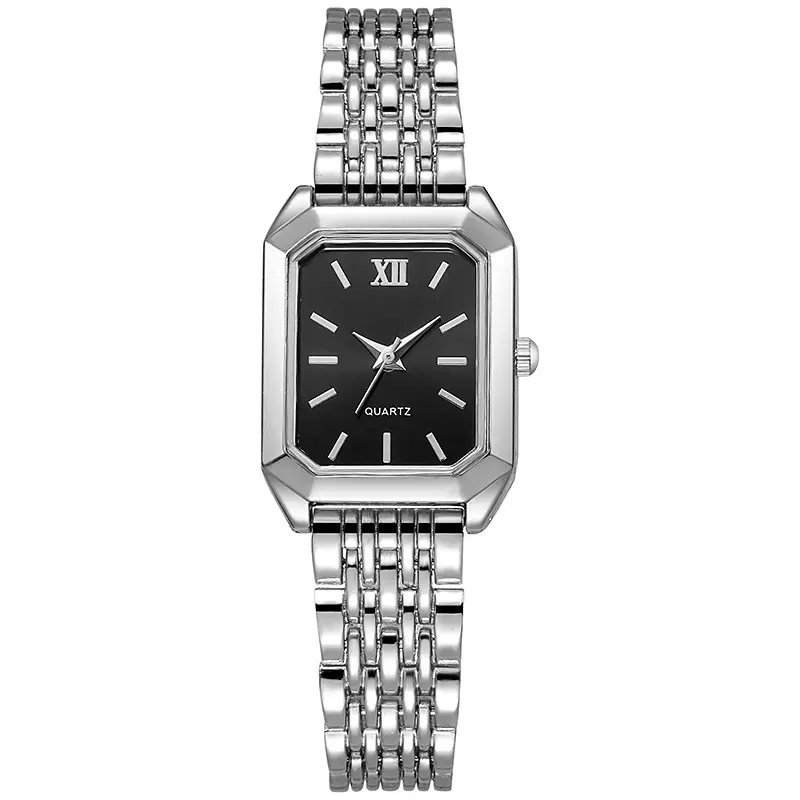 Simple and Versatile Square Quartz Watch, Exquisite Ins-Style Steel Band Fashion Quartz Watch, Fashionable Light Luxury Student Watch for Women — feature 11