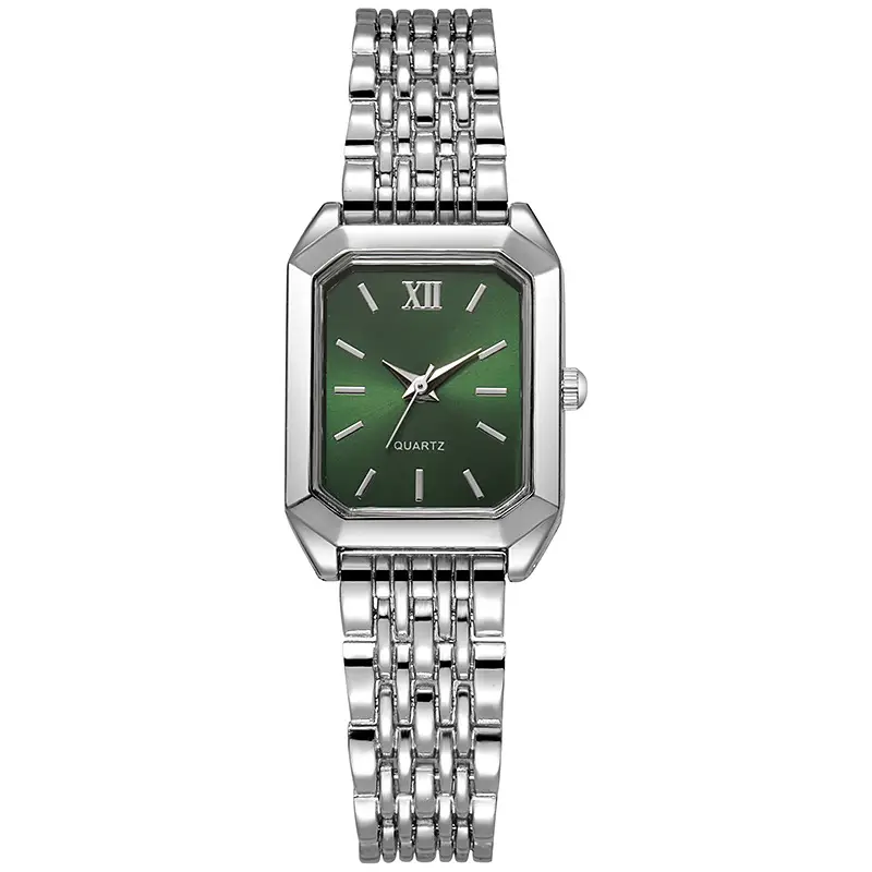 Simple and Versatile Square Quartz Watch, Exquisite Ins-Style Steel Band Fashion Quartz Watch, Fashionable Light Luxury Student Watch for Women — feature 12