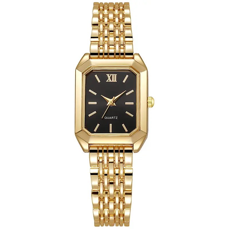 Simple and Versatile Square Quartz Watch, Exquisite Ins-Style Steel Band Fashion Quartz Watch, Fashionable Light Luxury Student Watch for Women — feature 5