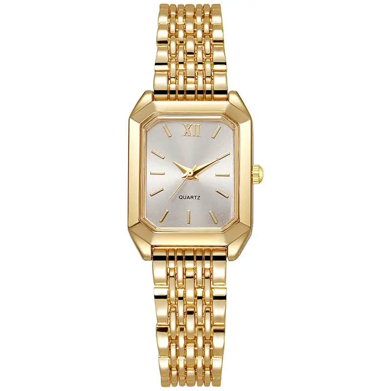 Simple and Versatile Square Quartz Watch, Exquisite Ins-Style Steel Band Fashion Quartz Watch, Fashionable Light Luxury Student Watch for Women — feature 8