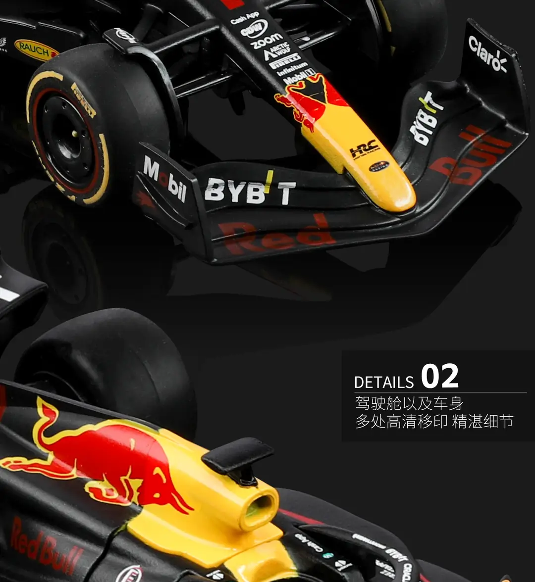 1:43 Red Bull F1 Rb19 Alloy Car Model Simulation Formula Racing Car Decoration Children's Toy Gift Wholesale — feature 11
