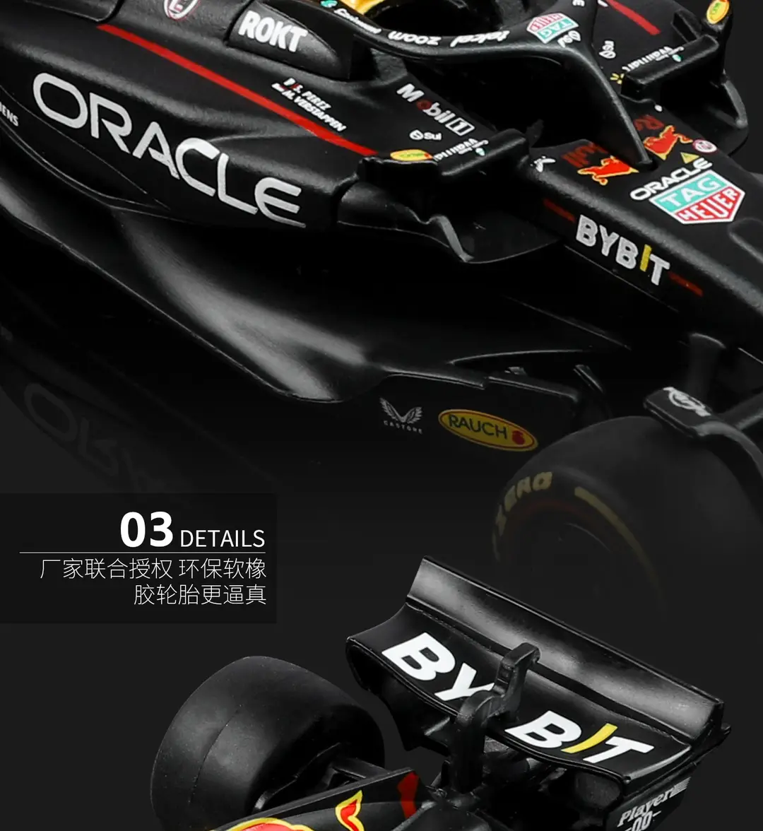 1:43 Red Bull F1 Rb19 Alloy Car Model Simulation Formula Racing Car Decoration Children's Toy Gift Wholesale — feature 12