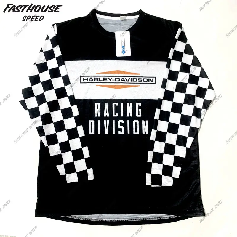 Hot-Selling Harley Motorcycle Off-Road Riding Clothing, Summer Long-Sleeved Breathable Motorcycle Clothing, Track Quick-Drying Clothing, Motorcycle Travel T-Shirt