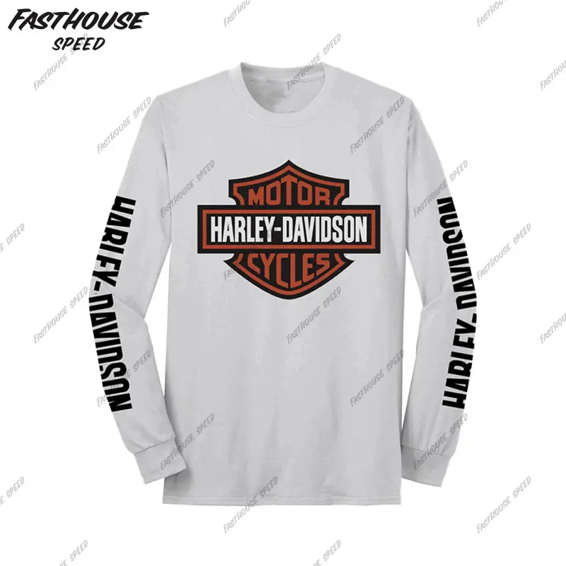 Hot-Selling Harley Motorcycle Off-Road Riding Clothing, Summer Long-Sleeved Breathable Motorcycle Clothing, Track Quick-Drying Clothing, Motorcycle Travel T-Shirt